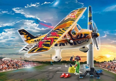 Playmobil Air Stunt Show Tiger Propeller Plane 70902